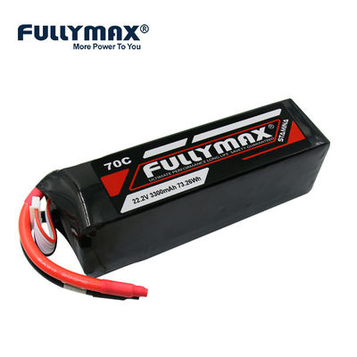 De Batterijen van het UITHOUDINGSVERMOGENfullymax van de Fullymax6s 3300mah Lipo Batterij FPV Quadcopter 70C 22.2V
