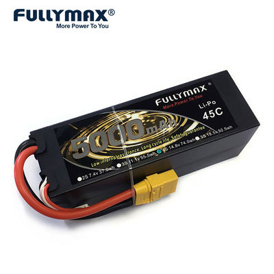 4s Rc Auto Batterij Cellen Lipo 45C 5000mAh 14.8 Volt Xt90 Lipo Batterij 4S1P