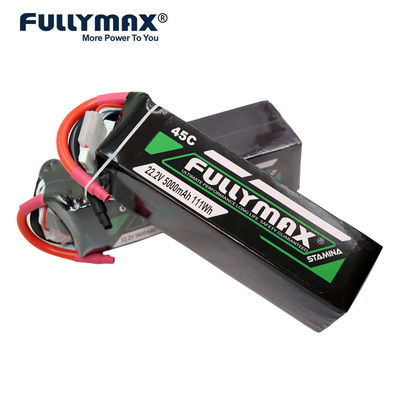 Van de de Batterij5000mah Lipo Batterij 45c Lipo van het lithiumpolymeer van de Batterijenrc het Vliegtuigbatterij 22.2v