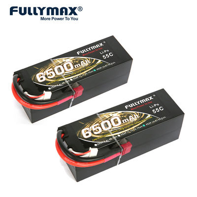 van de de Batterij14.8v 55C 6500mAh Hobby van 4S Lipo de Dekenst Stop Rc ModelBattery