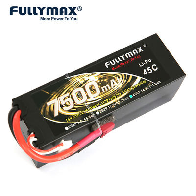 de Batterij 45C 7500mAh 14.8V Quadcopter Rc Modelboat batteries van 4S Lipo
