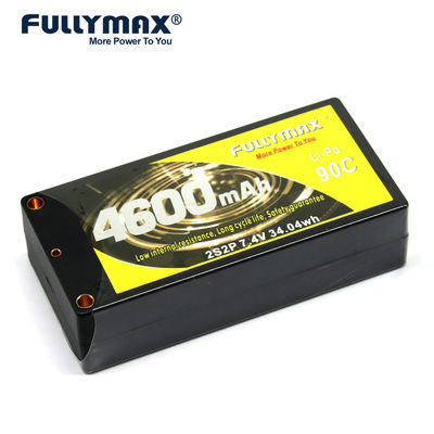 Fullymax 2s 7.4v Lipo-batterijcel 90C 4600mAh met enkele 5 mm banaanstekker Lipo Fullymax