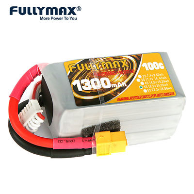 het Rennen van 18.5V LiPo 1300mAh 5S 100C Rc van de de Helikopterafstandsbediening van Hommelquadcopter de Bootbatterij