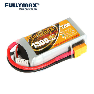 1300mah 14.8v 4 van de de Hoge Energiedichtheid van de Cel120c Lipo Batterij het Vliegtuigbatterij van Rc