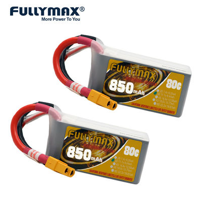 de Batterij11.1v 80C Rc Modelbattery packs fpv Helikopter van 3s 850mah Lipo