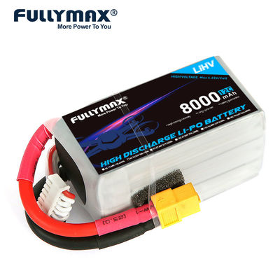 de Batterij 23.52V 12C 6 van het het Lithiumpolymeer van de Cel de Hoge Lossing Batterij 8000mah van 6s 8000mah Lipo