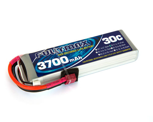 De Batterijpak 30C 3700mAh 3S 11.1V van FULLYMAX LiPo met t-Stop voor RC-de helikoptersrc Vrachtwagen van auto'src vliegtuigen RC