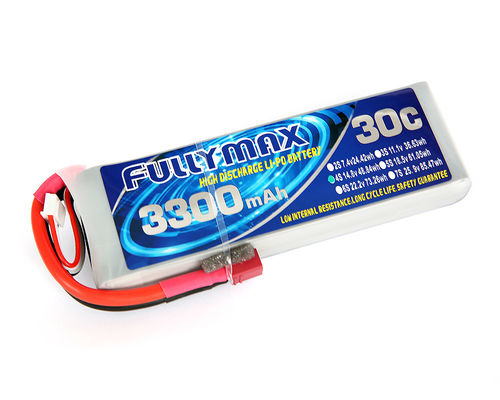 De Batterijpak 30C 3300mAh 4S 14.8V van FULLYMAX LiPo met t-Stop voor RC-auto'src vliegtuigen RC Heli