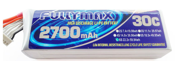 De Batterijpak 30C 2700mAh 6S 22.2V Li-Po van FFULLYMAX LiPo voor RC-vliegtuigrc Heli RC vliegtuigen