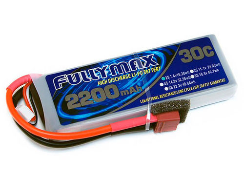 de Batterij van 7.4V 2s 2200mah Lipo 2s 30c Lipo met de Batterij van het het Lithiumrc Vliegtuig van de DEKENSstop