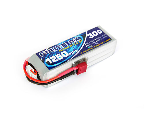 De Batterijpak 30C 1250mAh 6S 22.2V van LiPo van de dekensschakelaar voor de Vliegtuigen van RC Heli RC