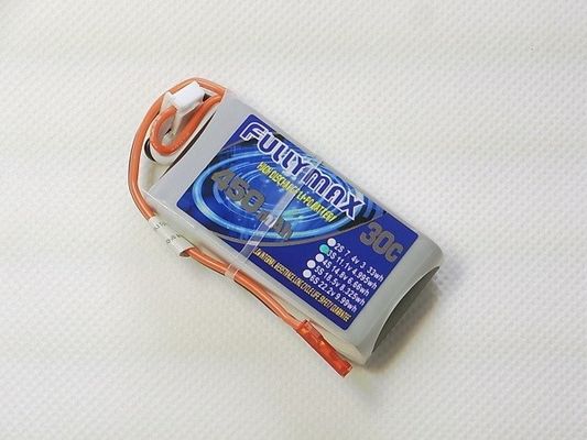de Batterij van 11.1V 450mAh 3S 30C LiPo met JST-Stop voor Micro- RC Vliegtuig