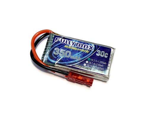 de Stop van de het Vliegtuigbatterij JST van 3.7V 1S 350mAh 35C LiPO RC voor Minirc modelToy